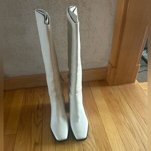 New w box! Sam Edelman White Knee-High Women's Boots